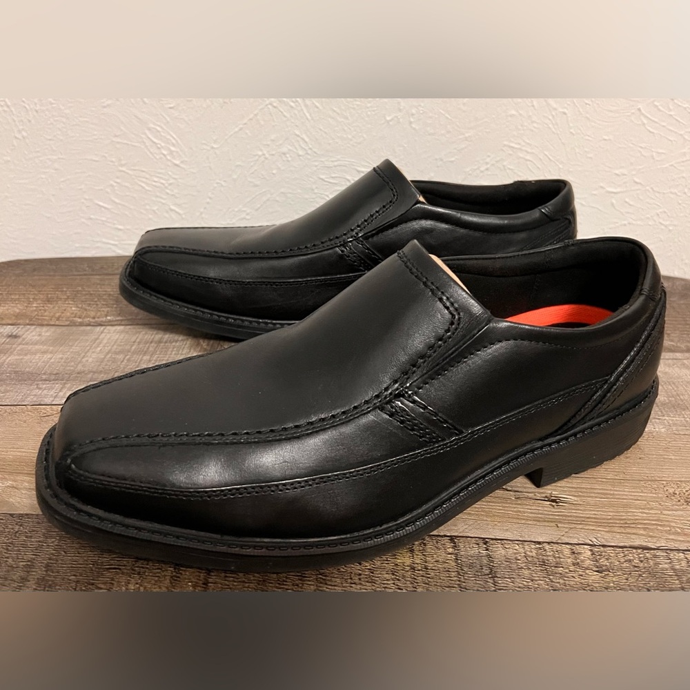 Rockport Trutech slip on Black Leather Loafers Men’s Size 11